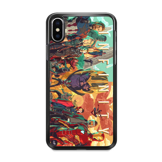Avenger Infinity Poster of Members iPhone X Case