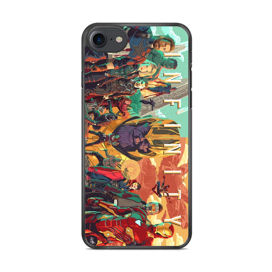 Avenger Infinity Poster of Members iPhone 8 Case
