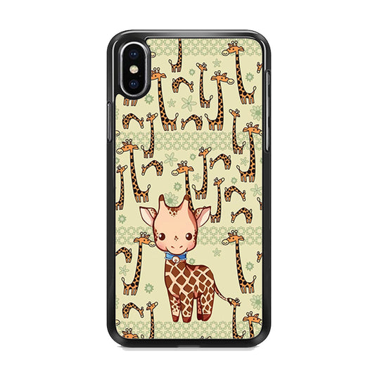 Baby Giraffe Adventure Ground iPhone X Case