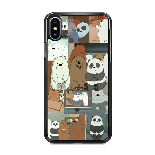 Bare Bears Chill Wall iPhone X Case