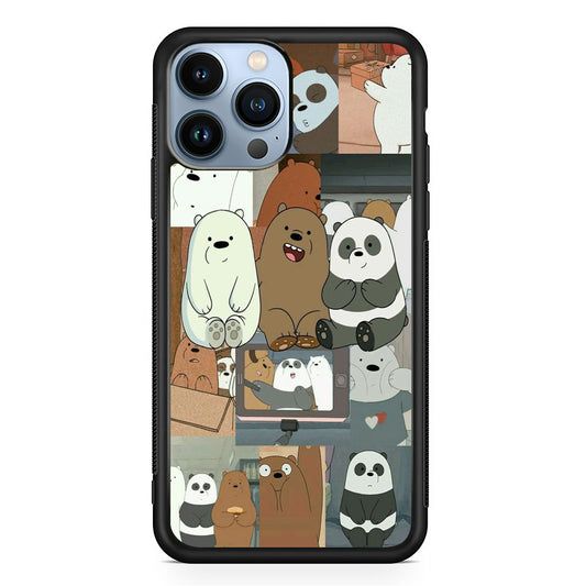 Bare Bears Chill Wall iPhone 13 Pro Max Case