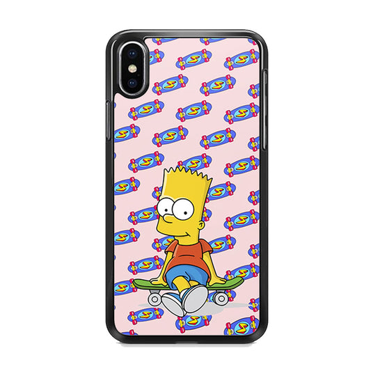 Bart Skateboard Pass iPhone X Case