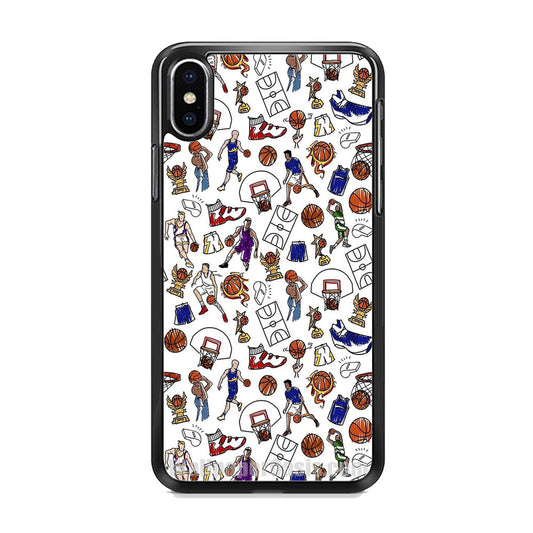 Basket Story Wall Painting iPhone X Case