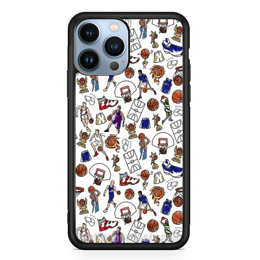 Basket Story Wall Painting iPhone 13 Pro Max Case