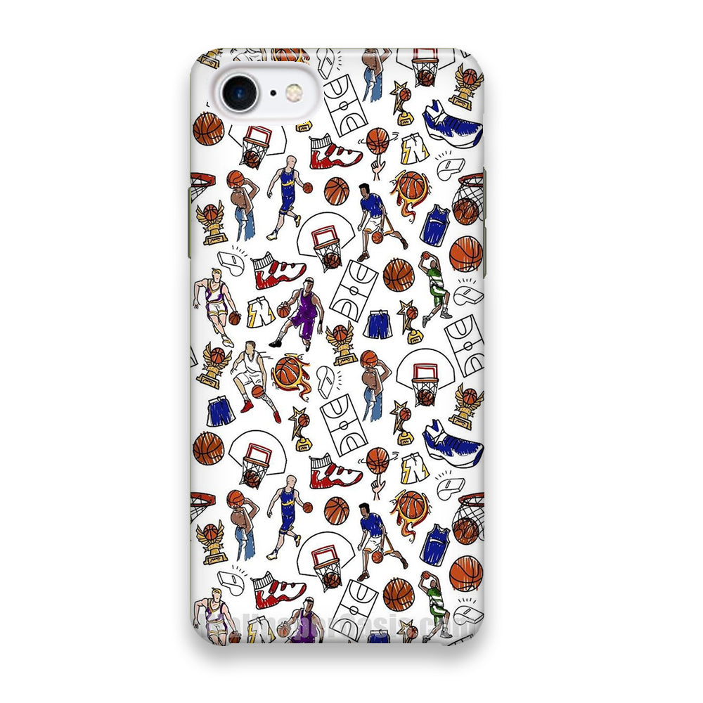 Basket Story Wall Painting iPhone 8 Case