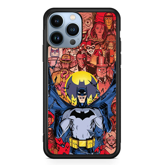 Batman Collage of Expression iPhone 13 Pro Case