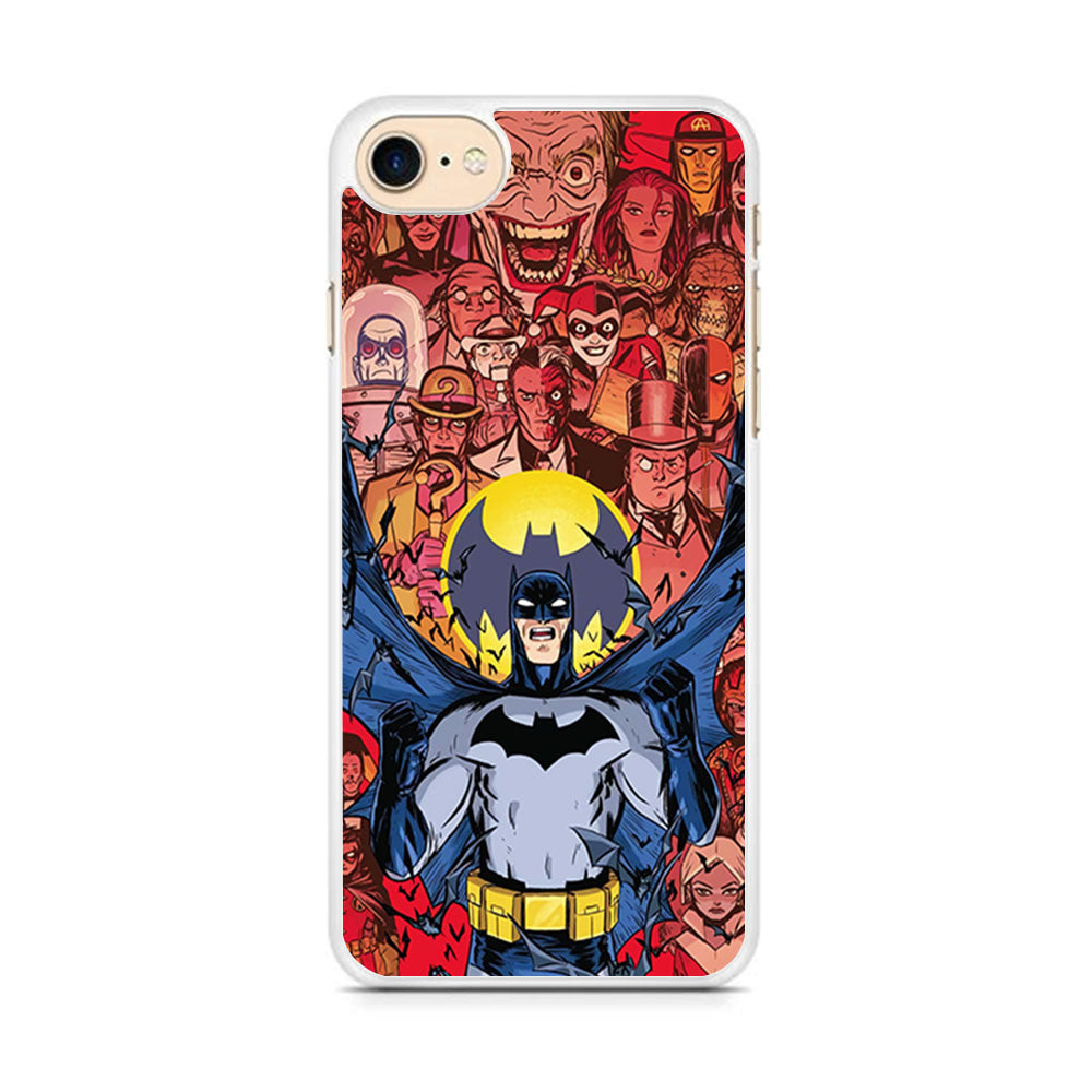 Batman Collage of Expression iPhone 8 Case