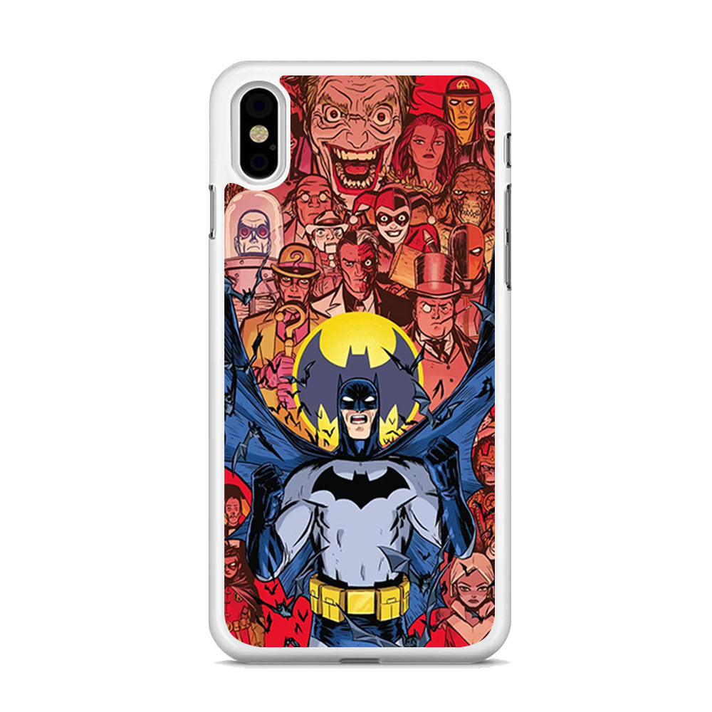 Batman Collage of Expression iPhone X Case