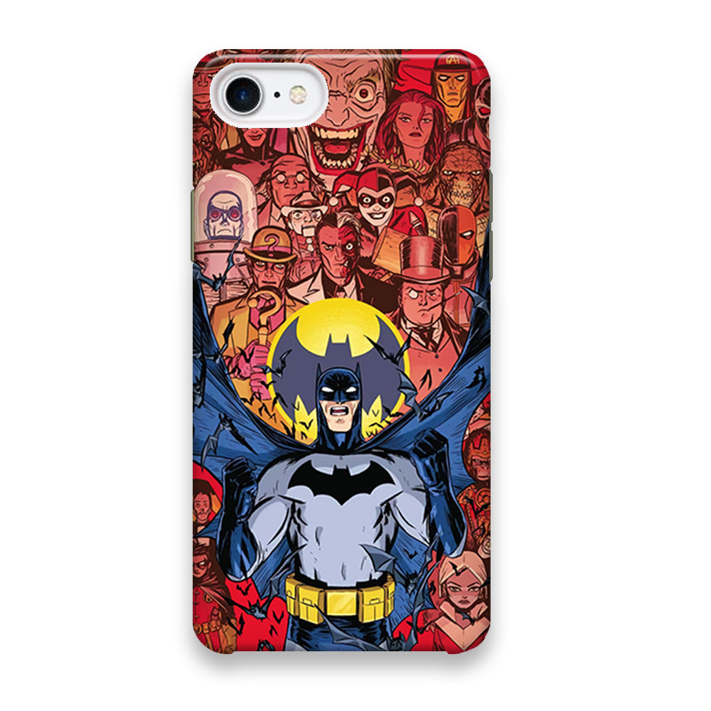 Batman Collage of Expression iPhone 8 Case