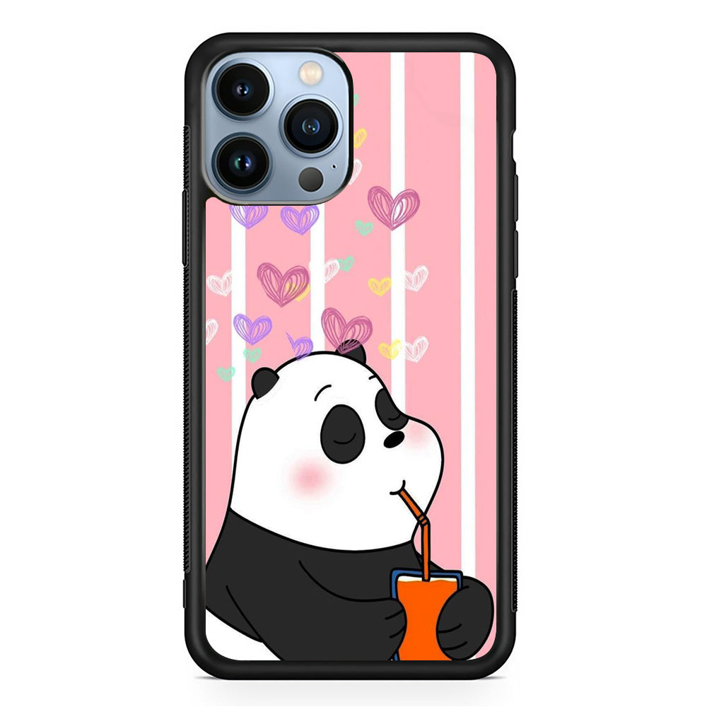 Bear Bare Enjoy Drinking iPhone 13 Pro Case