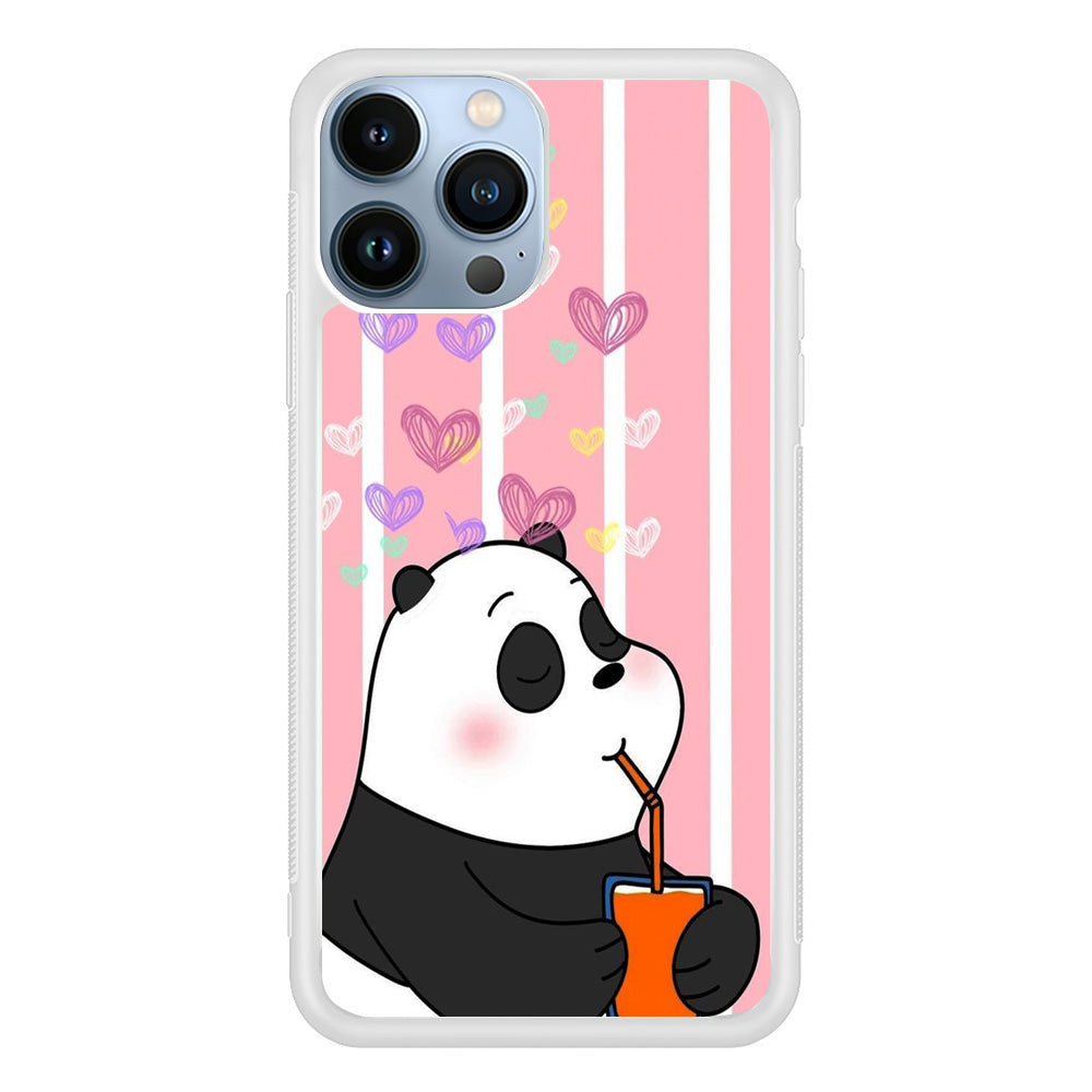 Bear Bare Enjoy Drinking iPhone 13 Pro Case