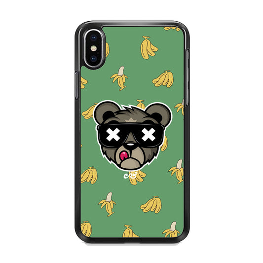 Bear Head Banana Patern iPhone X Case