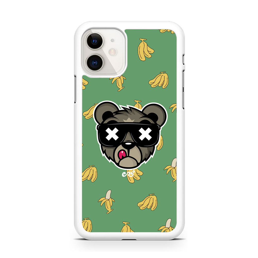 Bear Head Banana Patern iPhone 11 Case