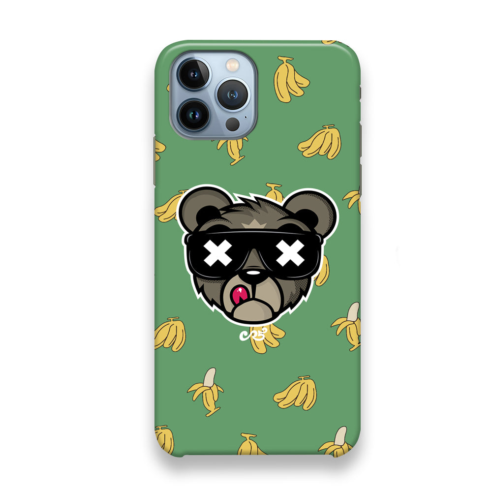 Bear Head Banana Patern iPhone 13 Pro Case