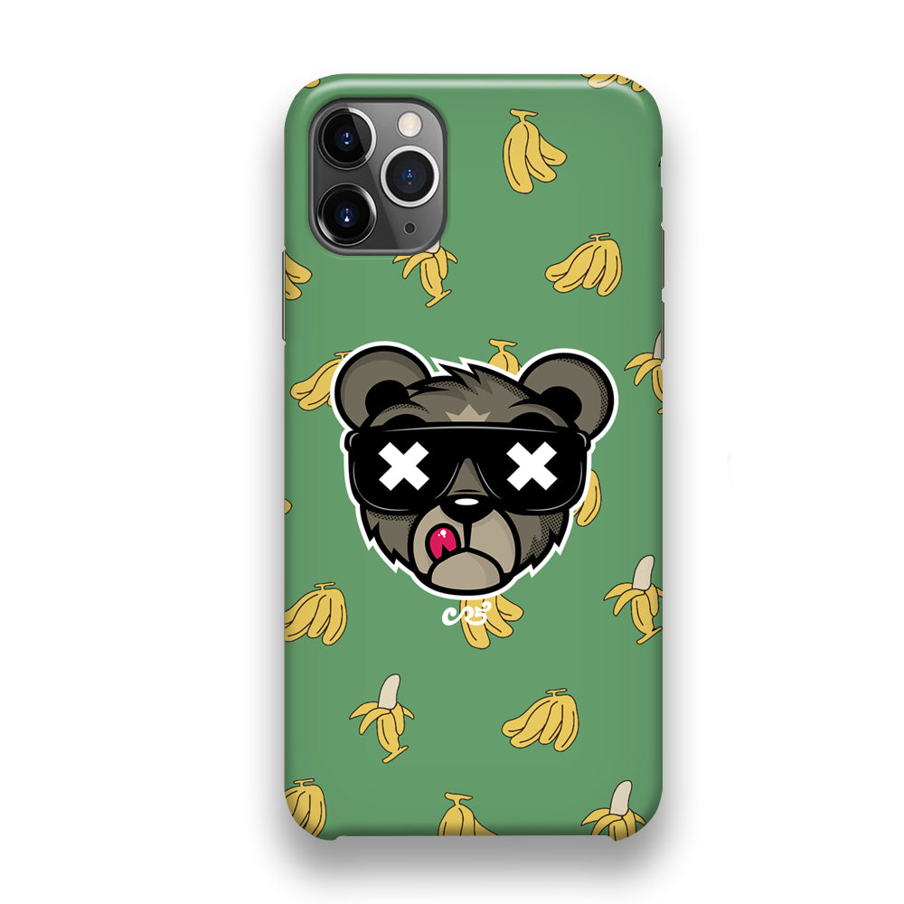 Bear Head Banana Patern iPhone 11 Pro Case
