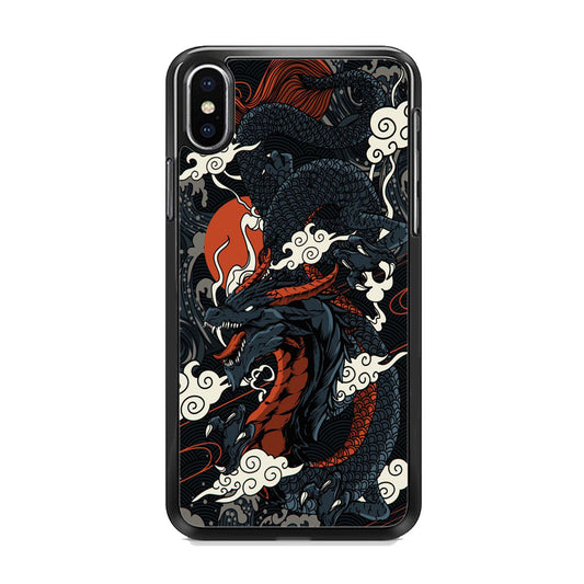 Black Cloud Dragon Papper iPhone X Case