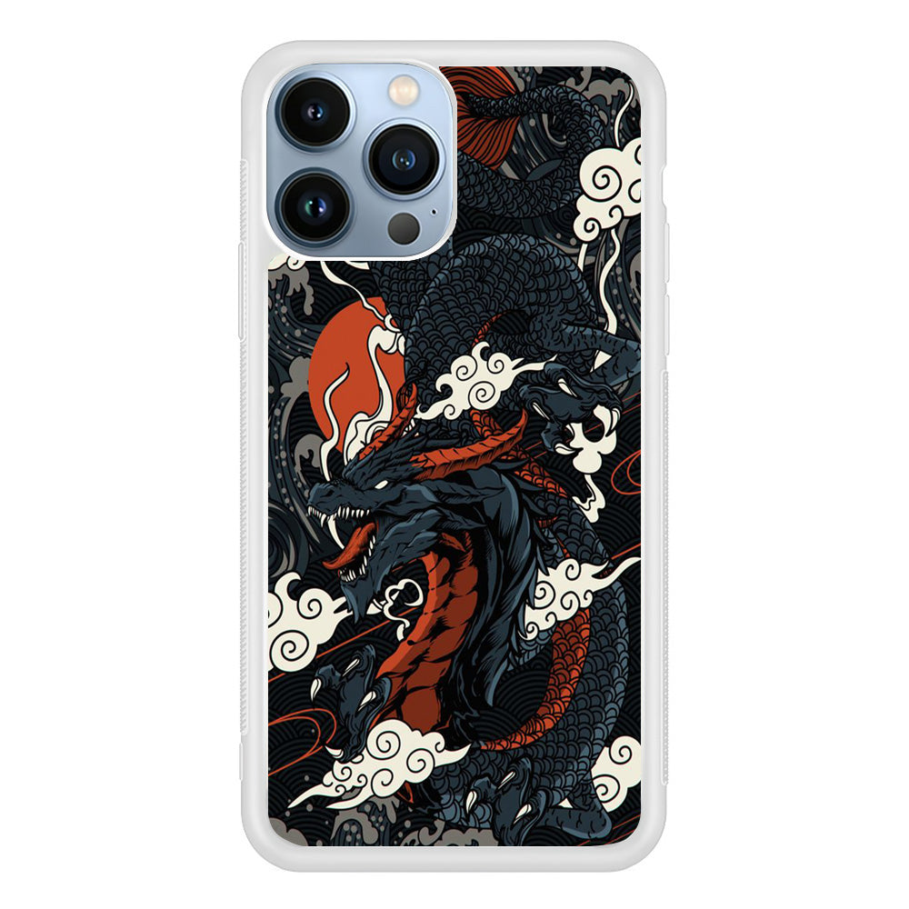 Black Cloud Dragon Papper iPhone 13 Pro Case