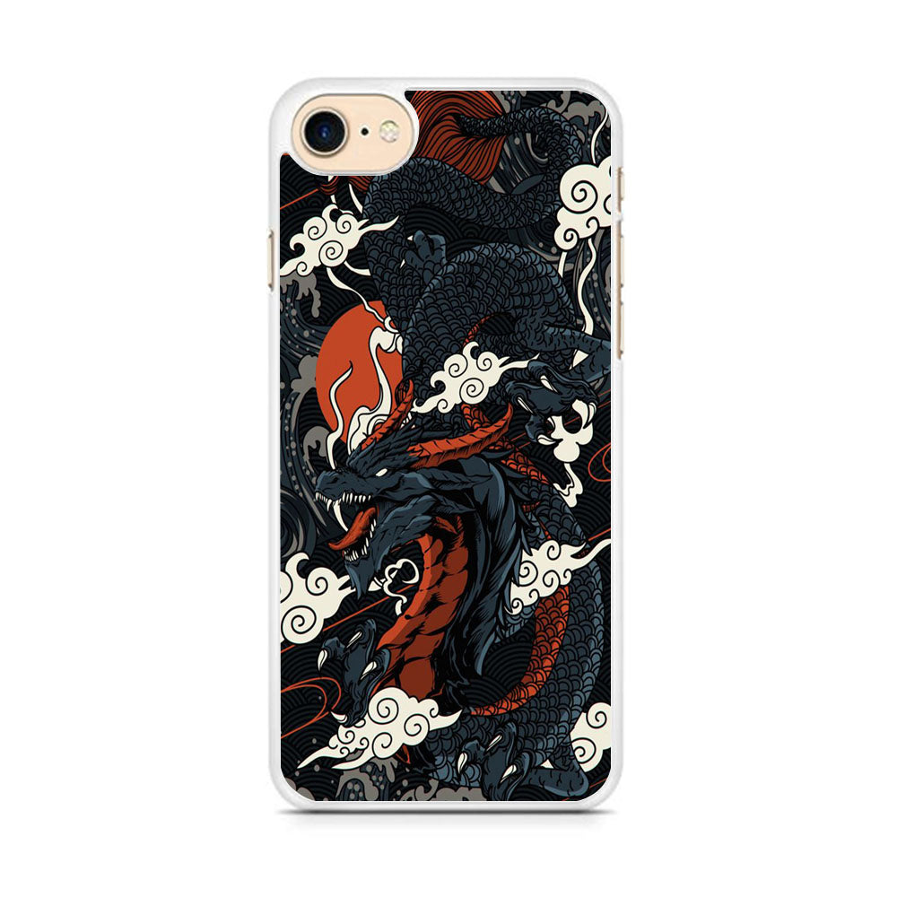 Black Cloud Dragon Papper iPhone 8 Case