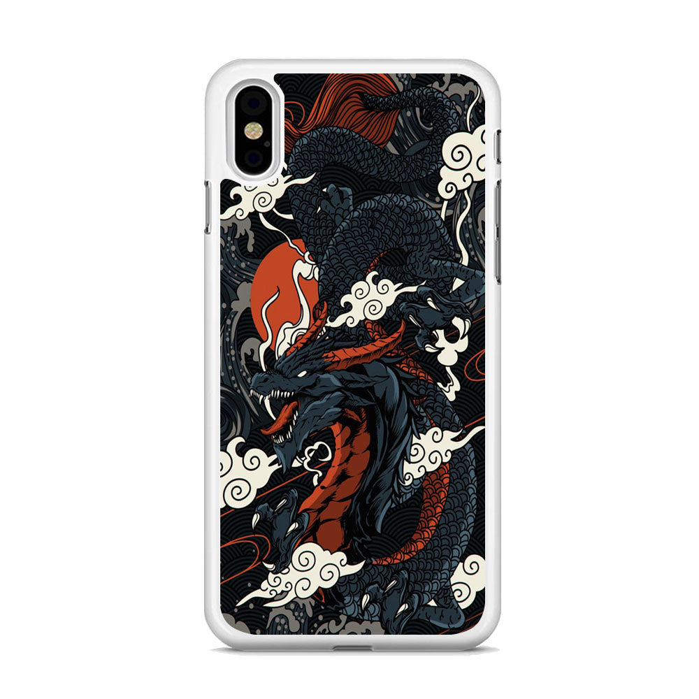 Black Cloud Dragon Papper iPhone X Case