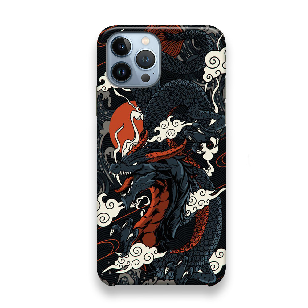 Black Cloud Dragon Papper iPhone 13 Pro Case