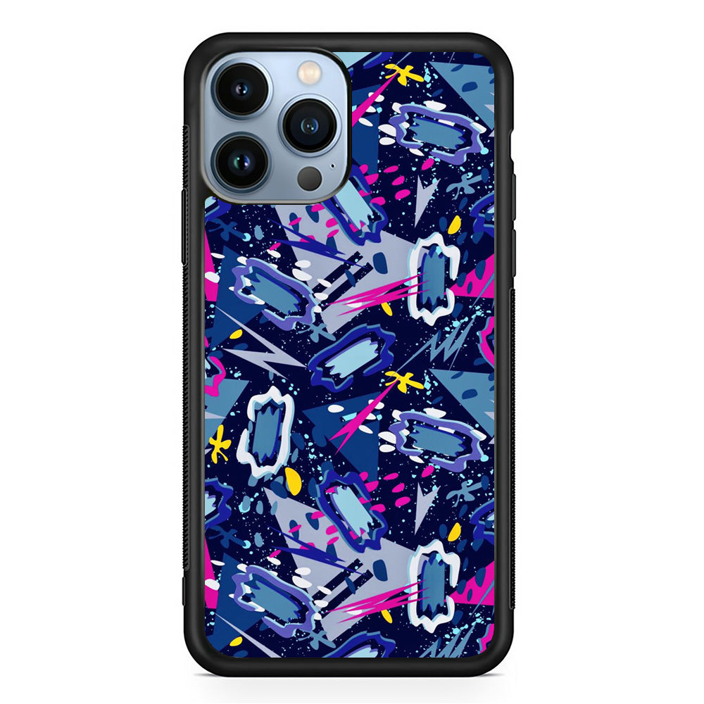 Blue Art Randomize iPhone 13 Pro Max Case