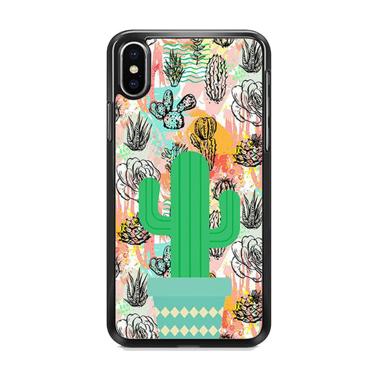 Cactus Colorful Life iPhone X Case
