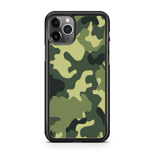 Camo Dark Green Curve Patern iPhone 11 Pro Case