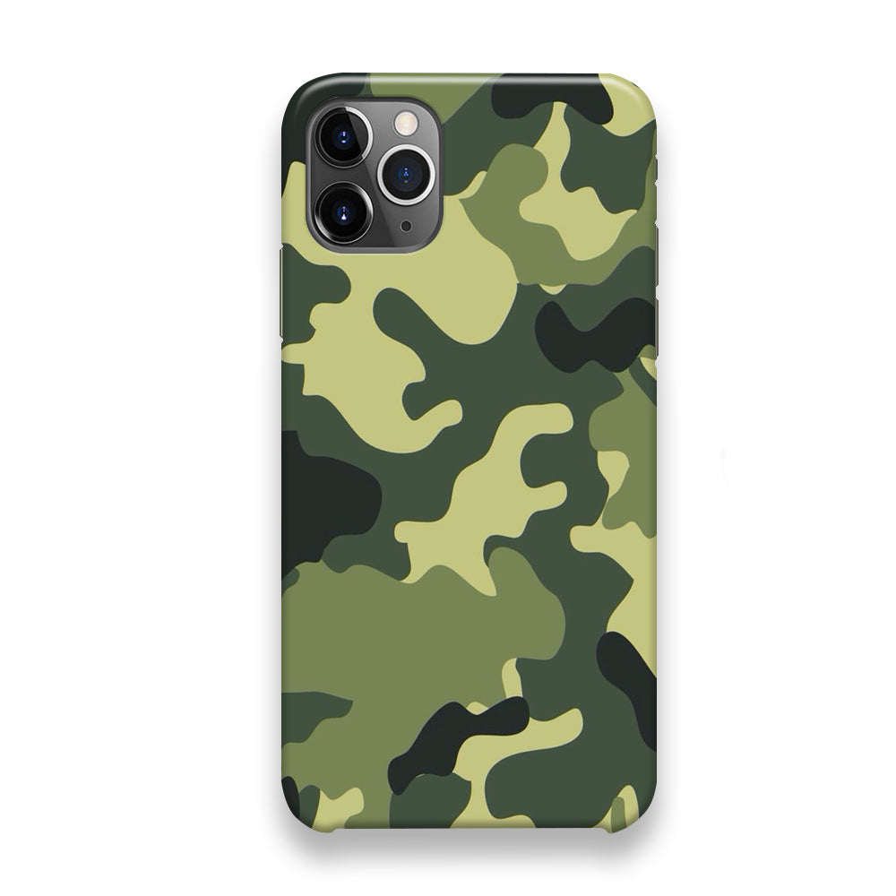 Camo Dark Green Curve Patern iPhone 12 Pro Max Case