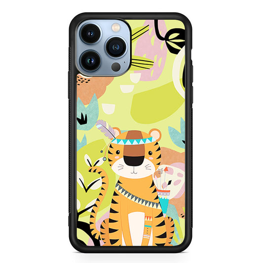 Cartoon Tiger Chief iPhone 13 Pro Case