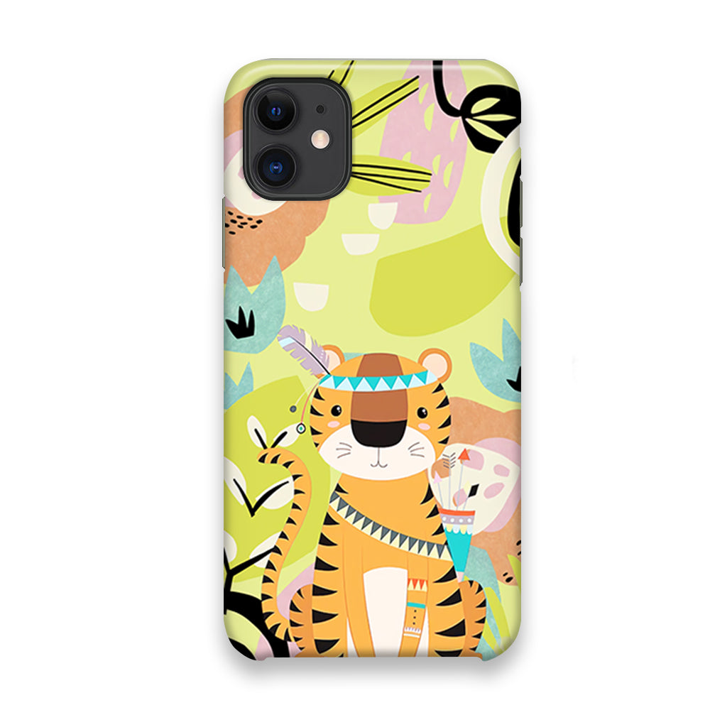 Cartoon Tiger Chief iPhone 11 Case
