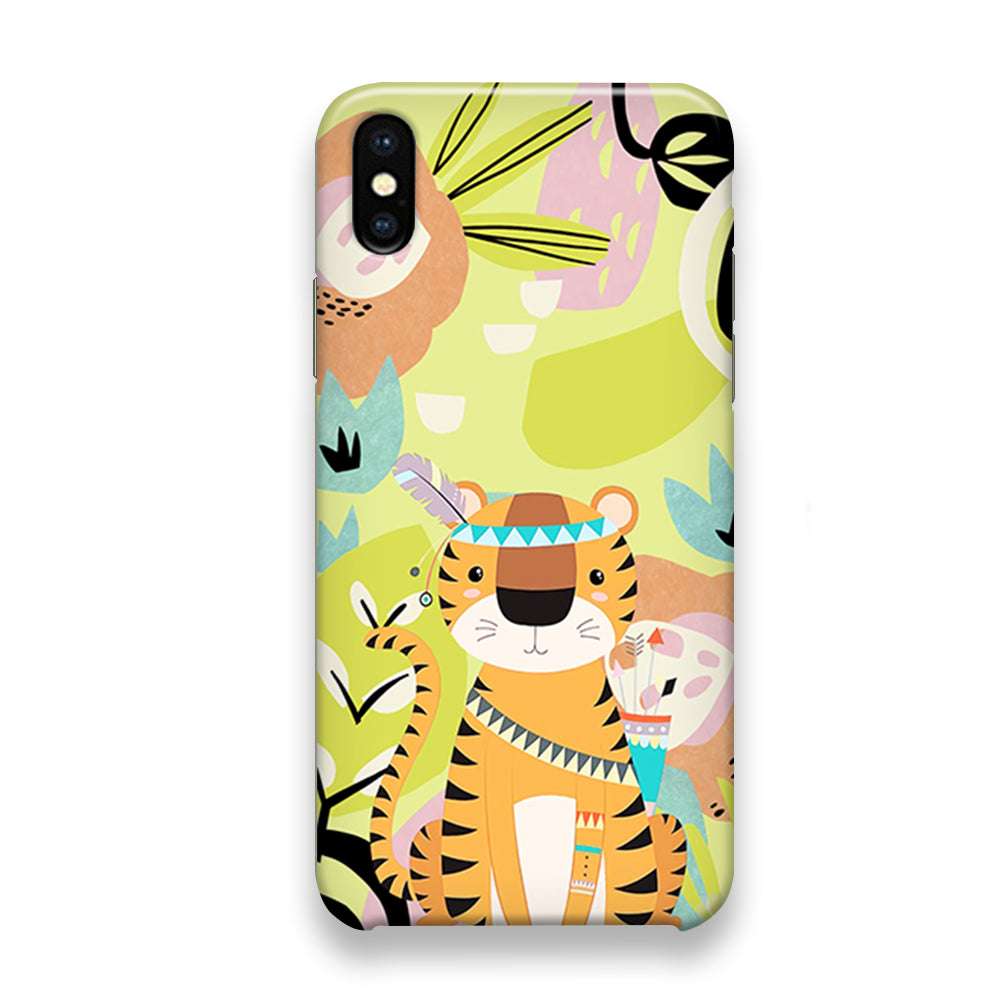 Cartoon Tiger Chief iPhone X Case