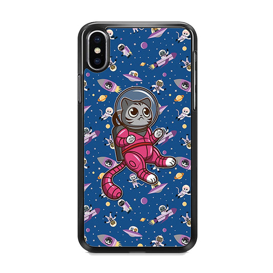 Cat Astronaut From Earth iPhone X Case