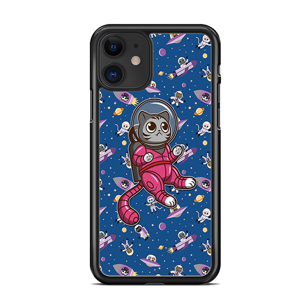 Cat Astronaut From Earth iPhone 11 Case