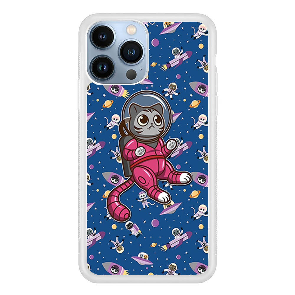 Cat Astronaut From Earth iPhone 13 Pro Case