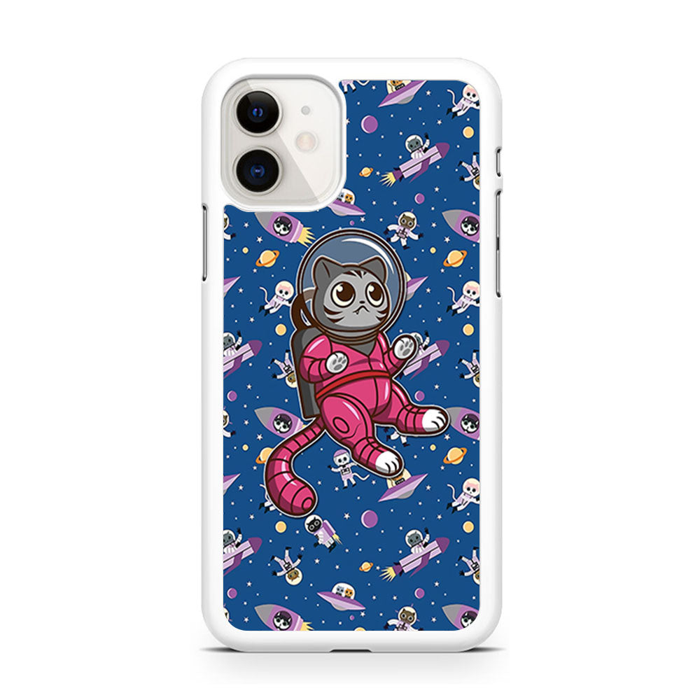 Cat Astronaut From Earth iPhone 11 Case