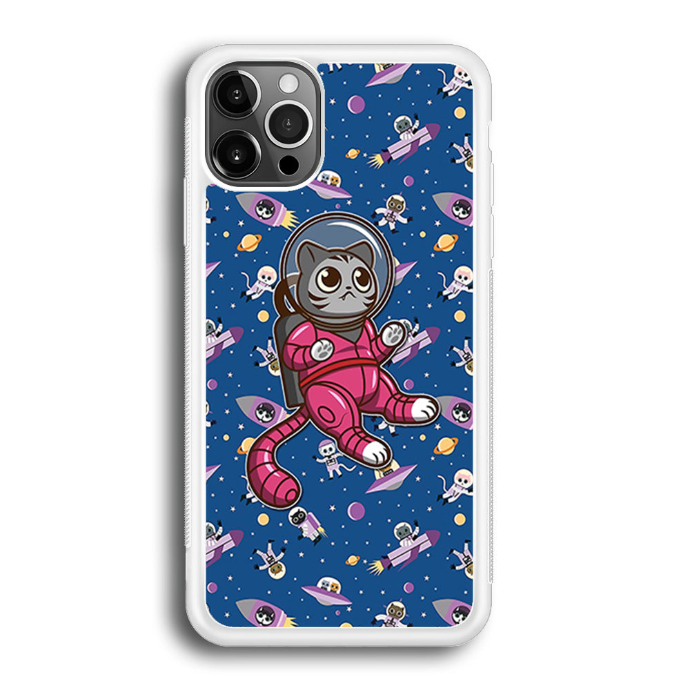 Cat Astronaut From Earth iPhone 12 Pro Max Case