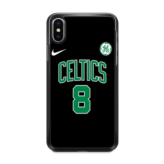Celtics Jersey Black Number Eight iPhone X Case