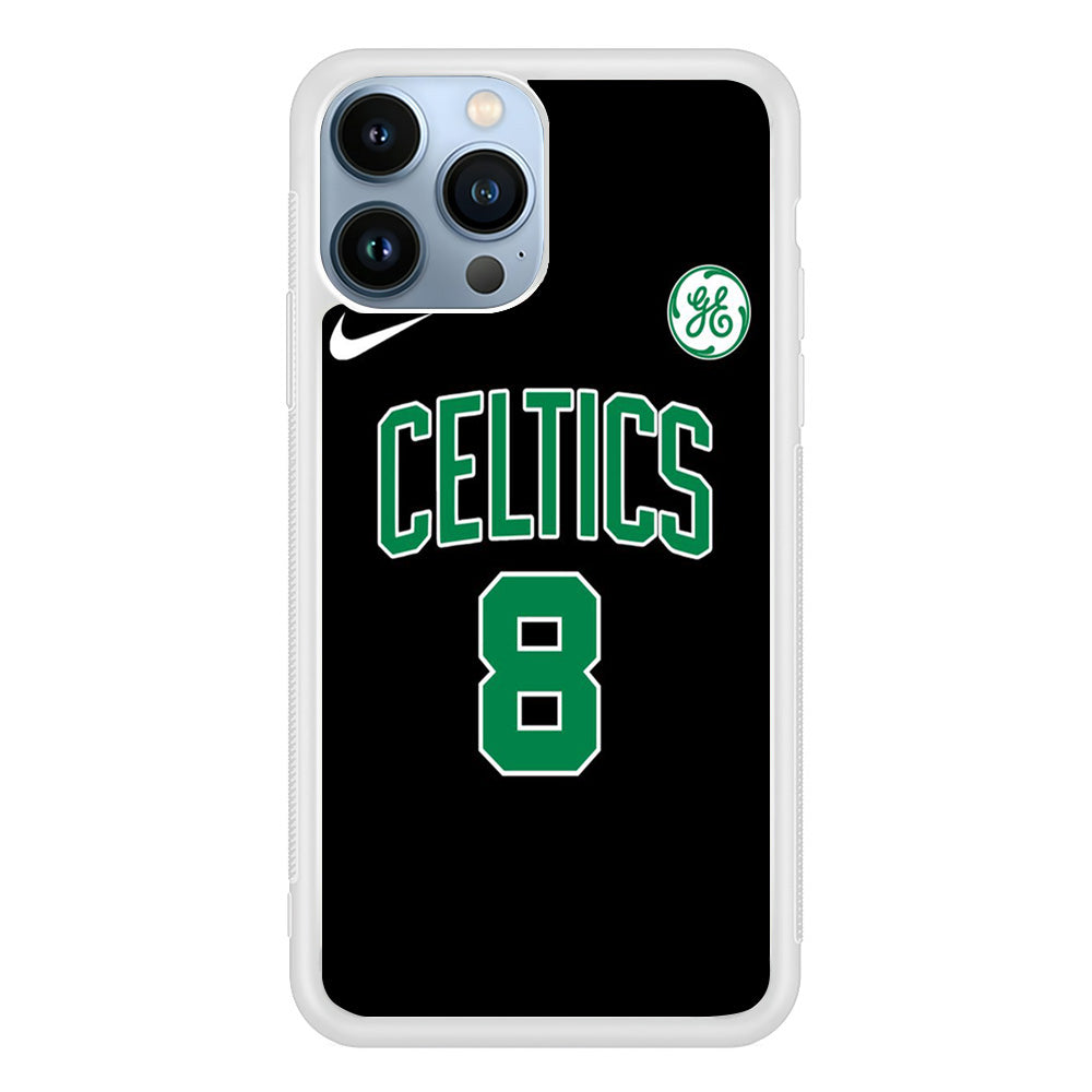 Celtics Jersey Black Number Eight iPhone 13 Pro Max Case