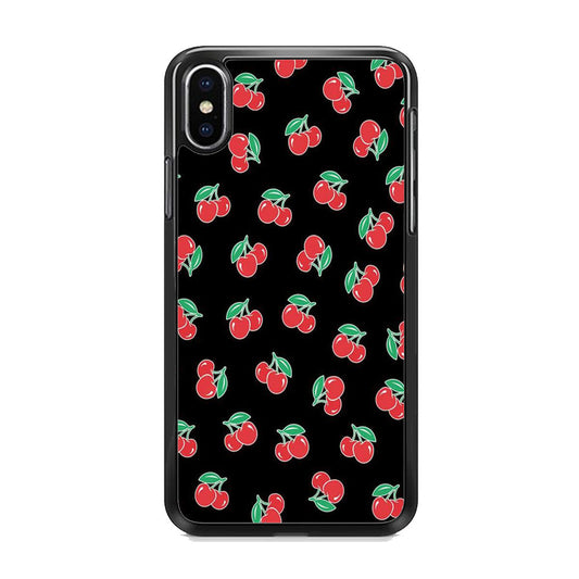 Cherry Wallpaper iPhone Xs Case - milcasestore