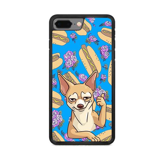 Chihuahua and Hot Dog Bid iPhone 7 Plus Case