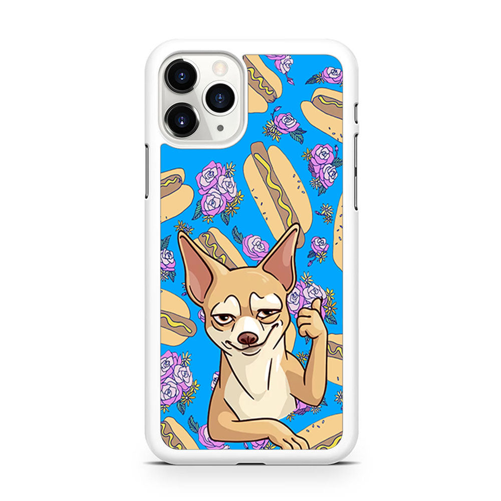 Chihuahua and Hot Dog Bid iPhone 11 Pro Case
