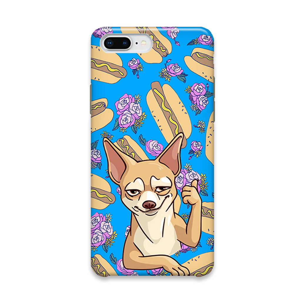 Chihuahua and Hot Dog Bid iPhone 7 Plus Case