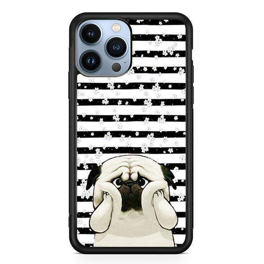 Chubby Face Pug iPhone 13 Pro Max Case