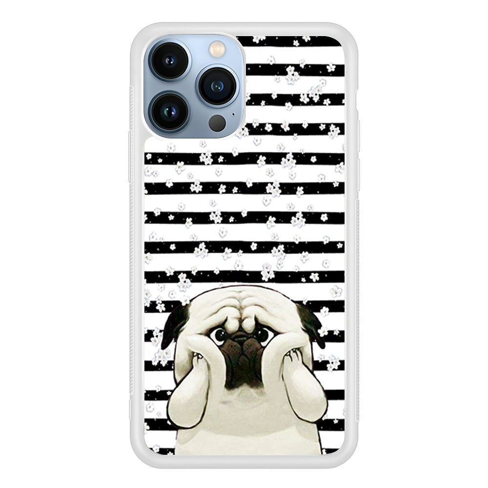 Chubby Face Pug iPhone 13 Pro Case