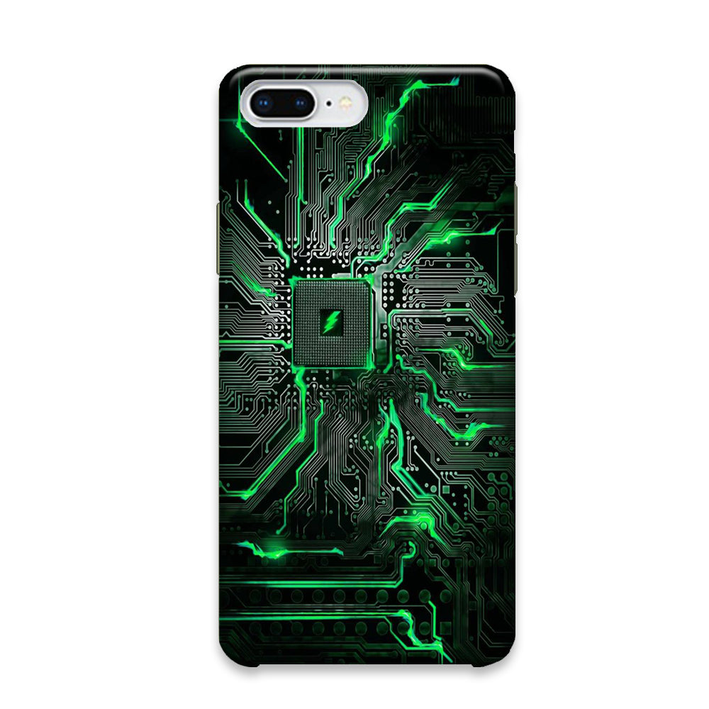 Circuit Green Neon Phone Wall iPhone 7 Plus Case