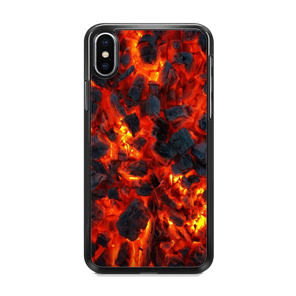 Coal In Fire iPhone X Case