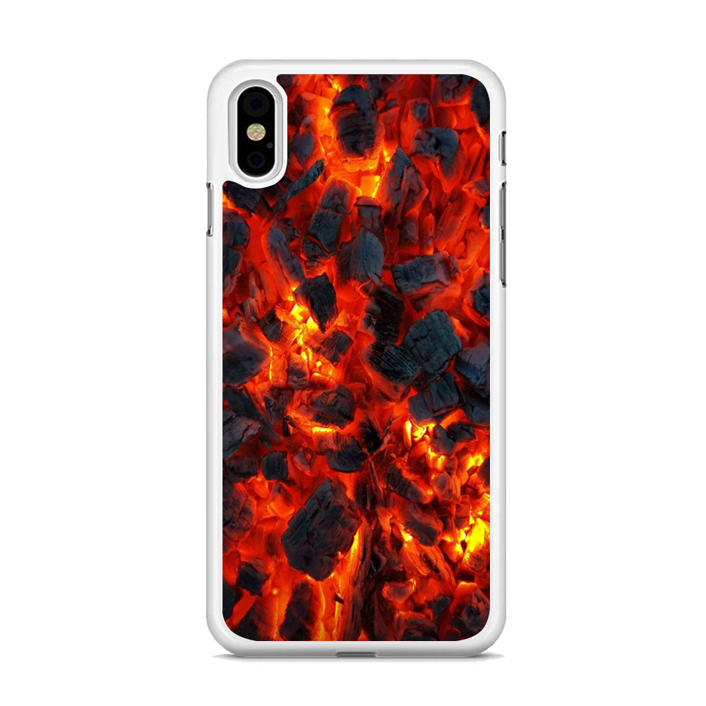 Coal In Fire iPhone X Case