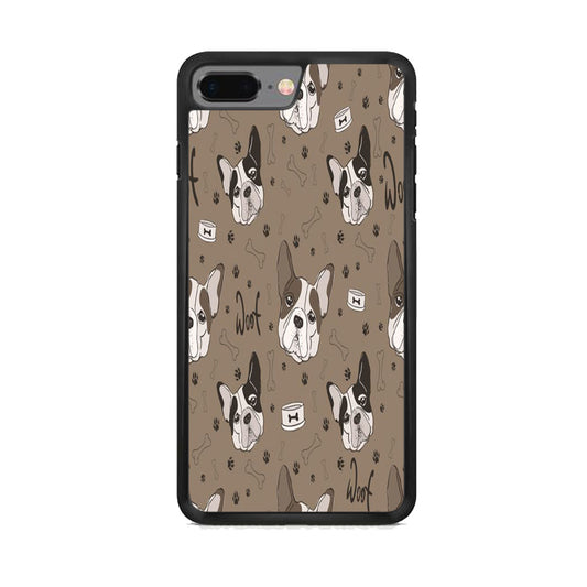 Dog Wall Brown iPhone 7 Plus Case