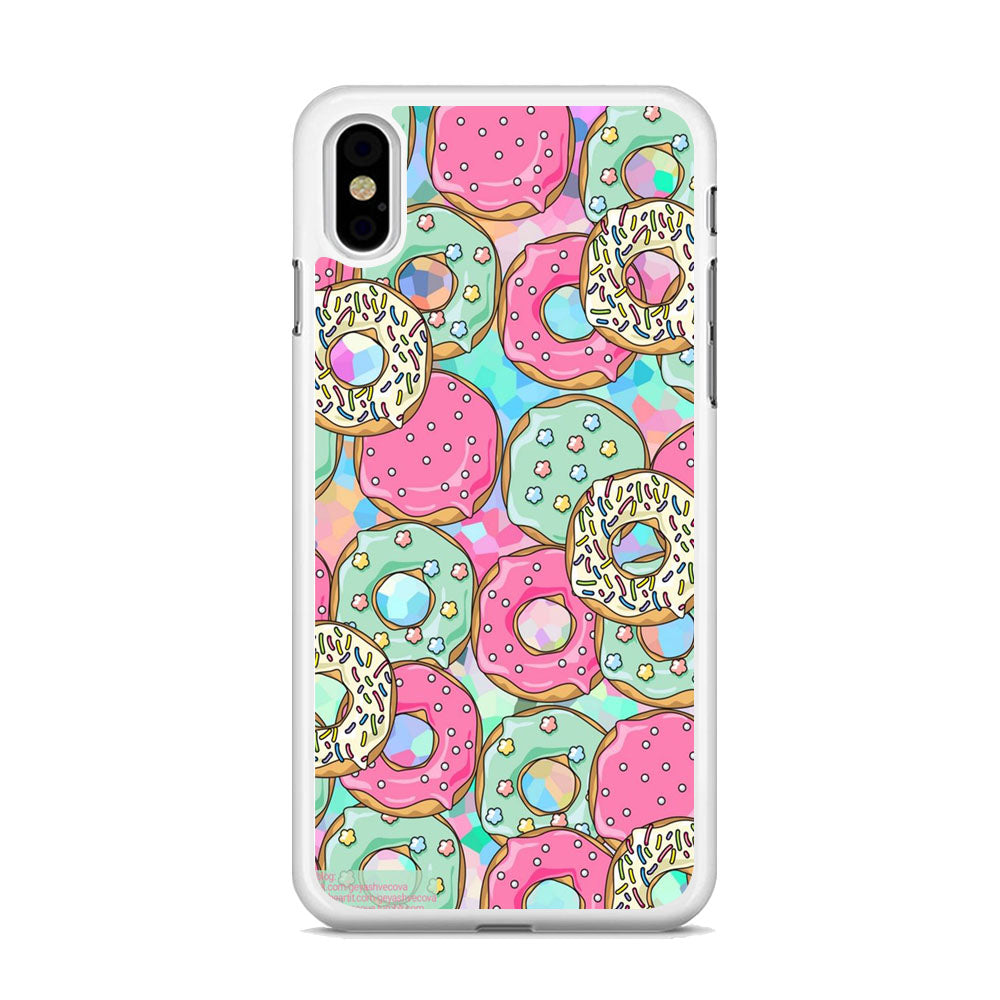 Donut Wall Fun iPhone Xs Case - milcasestore