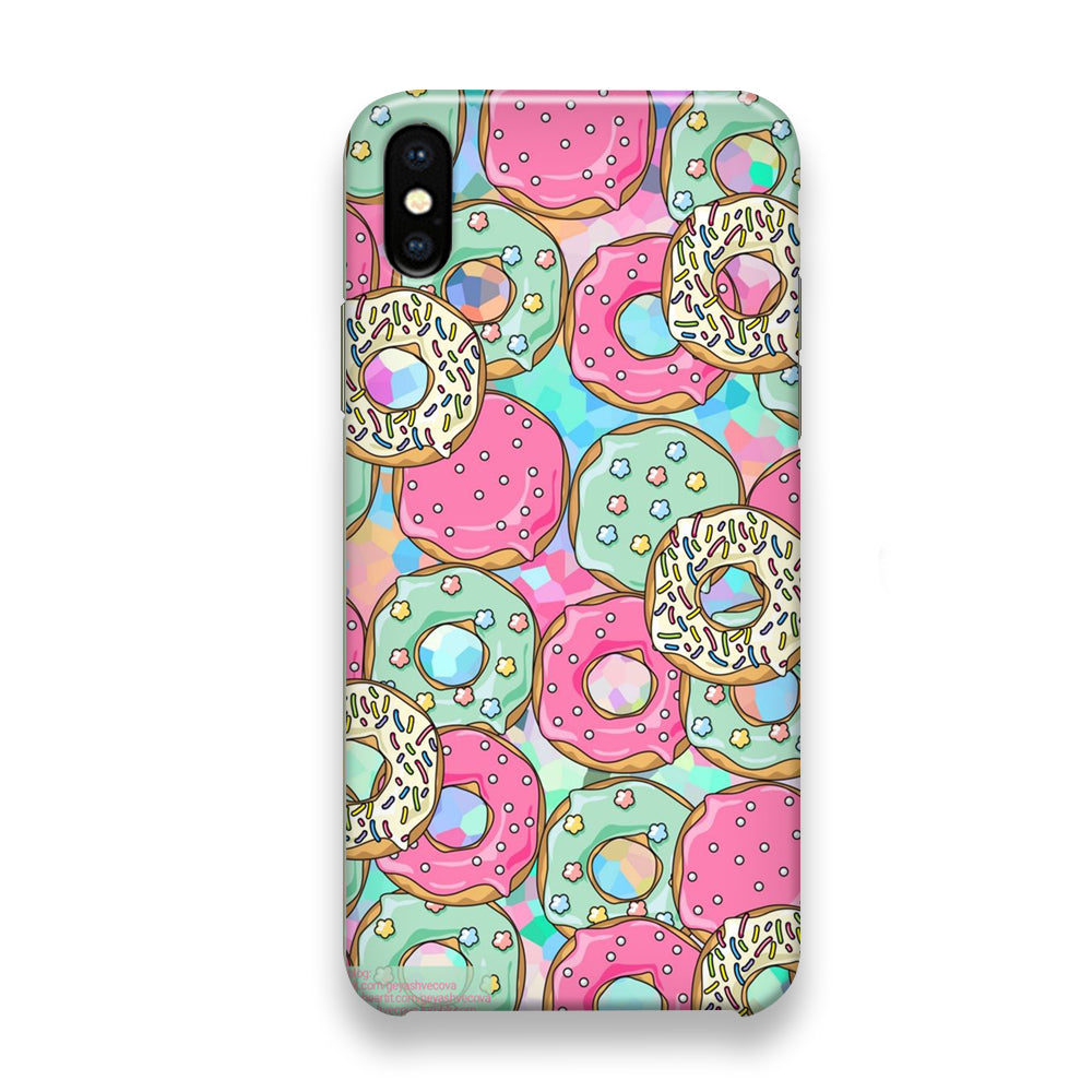 Donut Wall Fun iPhone Xs Case - milcasestore